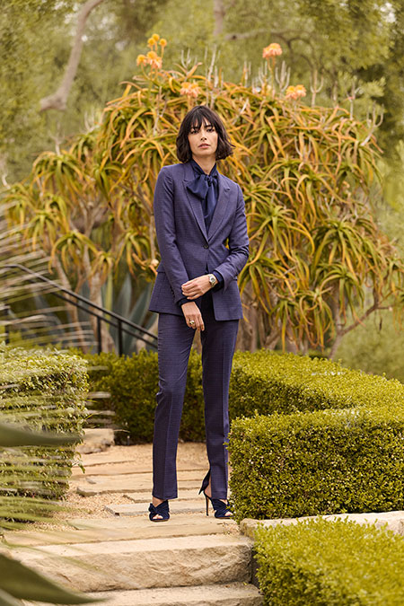 Spring Summer 26 Women's Lookbook                                                                                                                                                                                                                         , Mauve Birdseye Suit