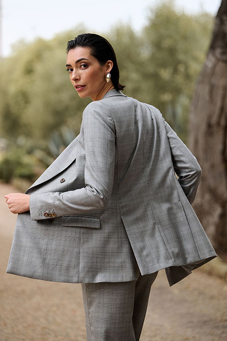 Gray Plaid Charlie Jacket