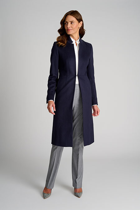 Women's Classics                                                                                                                                                                                                                                          , Navy Marlene Topcoat