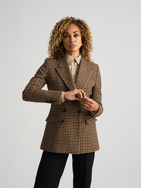 Holland & Sherry Harris Tweed Blazer
